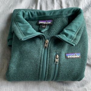 Patagonia Better Sweater 1/4 zip. Piki green. Men’s Large